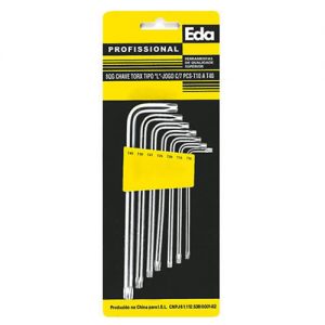 Jogo de Chaves Torx "L" com 07 peças T8QG