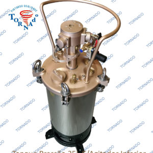 Tanque de Pressão para Pintura 25 L -  Aço inox 304 ( Saída Inferior ) Com agitador