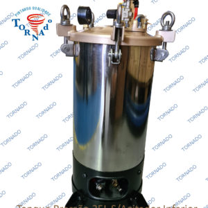 Tanque de Pressão para Pintura 25 L - Aço Inox 304 ( Saída inferior ) Sem agitador