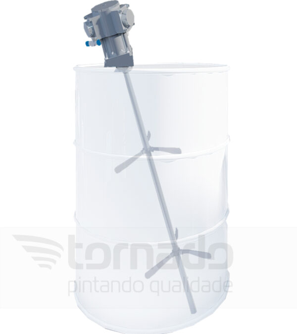Agitador Pneumático 1/4HP na Diagonal Com Fixação de Rosca