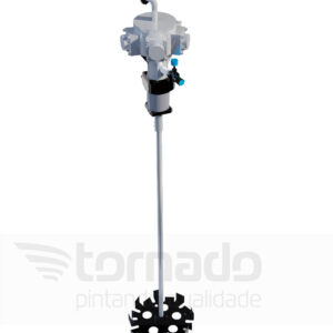Agitador Pneumático Manual 2HP com redução 20:1 200mm